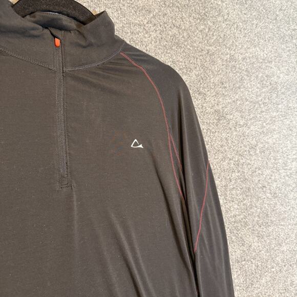 Paradox Merino Blend Shirt Mens Medium Black 1/4 Zip Pullover Comfort Outdoors - Picture 5 of 10